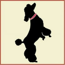 Poodle 1 Stencil - Dog Cat Feline Silhouette Dog Cat Animal Lover DIY Template Reusable Laser Cut Mylar Template for Painting Home Decor DIY Crafts - The Artful Stencil