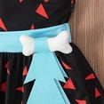 thumbnail image 5 of Odeerbi Infant Girls Halloween Dress Irregular Tulle One Shoulder Dress with Hairband, 5 of 6