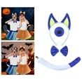 thumbnail image 6 of FVDPWYE Puppy Dog Ears and Long Tail Costume Headdress for Prom Performance Birthday blue, 6 of 9