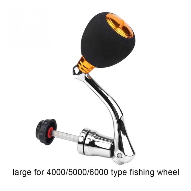 Reel Replacement Power Handle Fishing Reel Handle Knob Spinning Handle Metal Rocker Arm Grip For Spinning Fishing Reel Accessory ,Rigid Aluminum Skeletal Frame