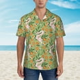 thumbnail image 2 of Susaid Snake And Floral Print Hawaiian Shirts for Men Women,Hawaiian Summer Short-Sleeve Casual Relaxed-Fit Button-Down,Medium, 2 of 7