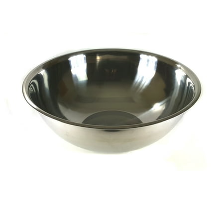 

Excellante 20 quart mixing bowl heavy duty stainless steel 22 gauge (0.8 mm) comes in each