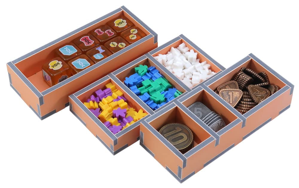 Folded Space Board Game Organizer: Dinosaur World (Colour Insert)