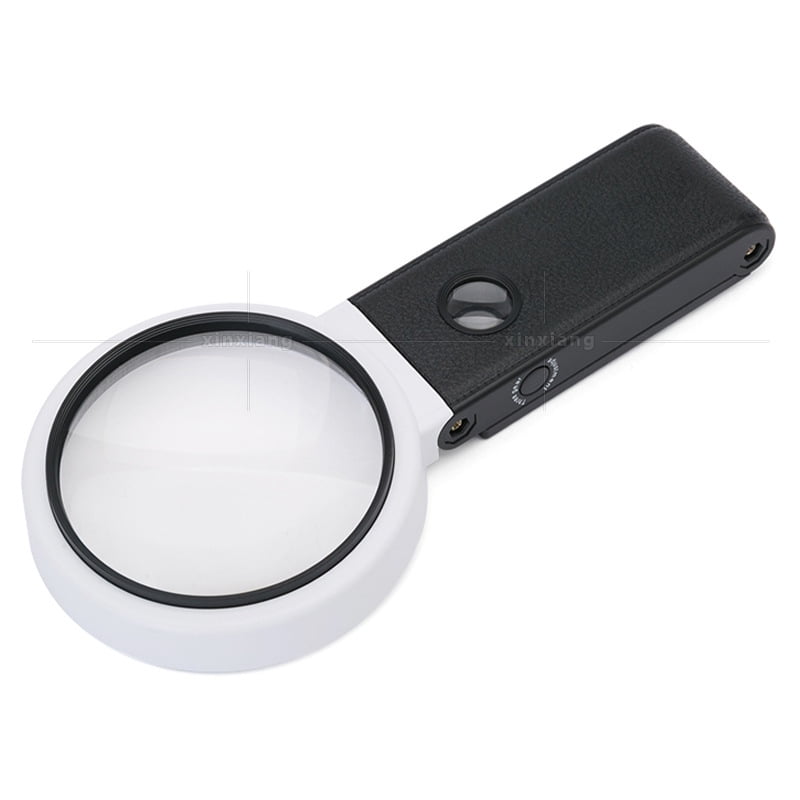 Magnifier With Light 25x Magnifier Standing And Handheld 8 Led Light