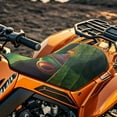 thumbnail image 3 of Uorisanigo ATV Seat Cover Soft Anti-Slip Four-Wheeler Hippie Frog Print Seat Cushion Cover for Polaris Sportsman 570 450 850, Polaris Scrambler 400 500 850 1000, Honda Rancher 420, 3 of 7