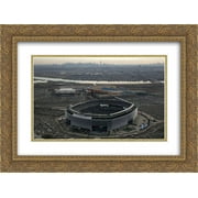 MetLife Stadium 2x Matted 24x20 Gold Ornate Framed Art Print from the Stadium Series