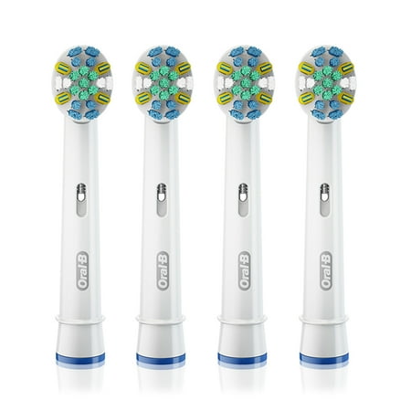 Oral-B FlossAction Replacement Electric Toothbrush Head, 4 Count