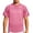 Pink, variant on JTSRKL Men's Blank Football Jerseys Solid V Neck Mesh Breathable Short Sleeve Athletic Tops Loose Fit Sports Training Practice Uniform Tees Purple L