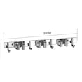 thumbnail image 7 of Mop and Broom Holder Wall Mount with 1/2/3/4 Racks & 2/3/4/5 Hooks, Durable Heavy Duty Self-Adhesive Organizer for Kitchen, Laundry, Garage, Garden Storage, Broom Hanger, 1Pc(Silver3,19.3x2"), 7 of 7