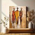 thumbnail image 6 of Cowboy Horse Riding Abstract Art Painting， Canvas Print， Wall Art， Home Decor， Suitable for Living Room， Bedroom， Office， Hotel， Restaurant., 6 of 8