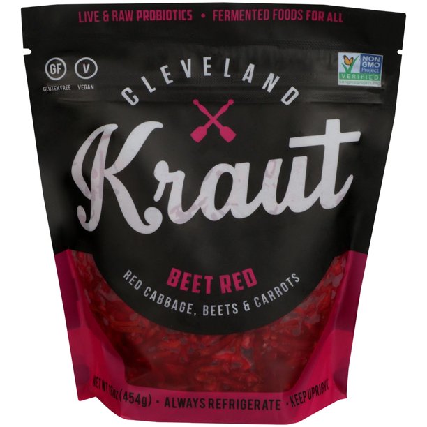 Cleveland Kraut Beet Red Sauerkraut, 16 Ounce 6 per case.