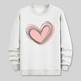 thumbnail image 4 of PNTUTB Men's Fashion Valentine's Day Print Casual Long Sleeve Crew Neck Loose Comfortable Pullover Sweatshirts, 4 of 6