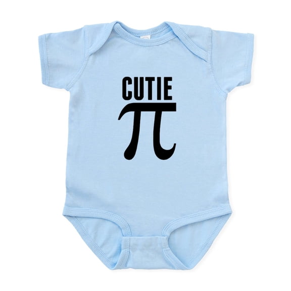 CafePress - Cutie Pi Body Suit - Baby Light Bodysuit, Size Newborn - 24 Months