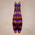 thumbnail image 1 of Women's Casual Bohemian Halloween Print Loose Large Size Casual Sleeveless Strappy Jumpsuit, 1 of 4