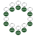 thumbnail image 1 of Milisten 1 Pack/10pcs Key Tags with Ring Numbered ID Tags Keychain Number from 1 to 10, 1 of 6