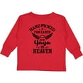thumbnail image 3 of Inktastic Handpicked for Earth By My Yaya in Heaven with Angel Wings Boys or Girls Long Sleeve Toddler T-Shirt, 3 of 5