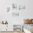 thumbnail image 4 of PixonSign Framed Wall Art Winter Snowy Trees, Set of 4 White Frozen Forest Wall Decor Arts, Classic Nature Landscape Wall Décor, Adhesive Canvas Poster, Modern Home Artwork - 11"x14" White, 4 of 5