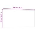 thumbnail image 3 of vidaXL Wall-mounted Magnetic Board White 39.4"x15.7" Tempered Glass, 3 of 55
