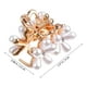 thumbnail image 5 of 3pcs Mini Barrette Clip Pinza de pelo Perla Hair Barrette Flor romántica Horquilla, 5 of 6