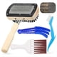 thumbnail image 2 of Kit de Herramientas de Limpieza de Aire Acondicionado de 4 Piezas, 1 Cepillo Limpiador de Serpentín de Condensador de Doble Cara y 3 Cepillos de Limpieza de Microfibra, 2 of 8