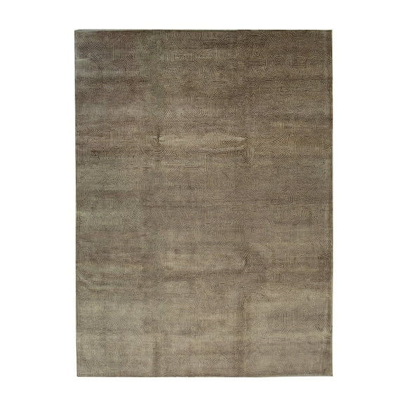 EORC Gold Wool Transitional Ningxia Rug, 8'9 x 11'10
