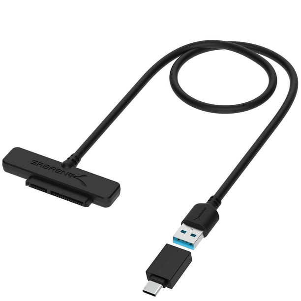Adaptador SABRENT USB 3.1 (tipo A) a disco duro SSD SATA de 2,5 pulgadas