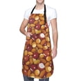 thumbnail image 3 of Uemuo Almond Nuts Pattern Waterproof Apron Adjustable Dishwasher Apron- Apron for Women Men Heavy Duty Work Apron for Dishwashing Chemical Lab, 3 of 9