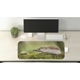thumbnail image 2 of Hedgehog Computer Mouse Pad, Animal Photography in Eastern Europe Slug with Hedgehog Scenes from Nature Print, Rectangle Non-Slip Rubber Mousepad Large, 31" x 12", Green Brown, by Ambesonne, 2 of 2