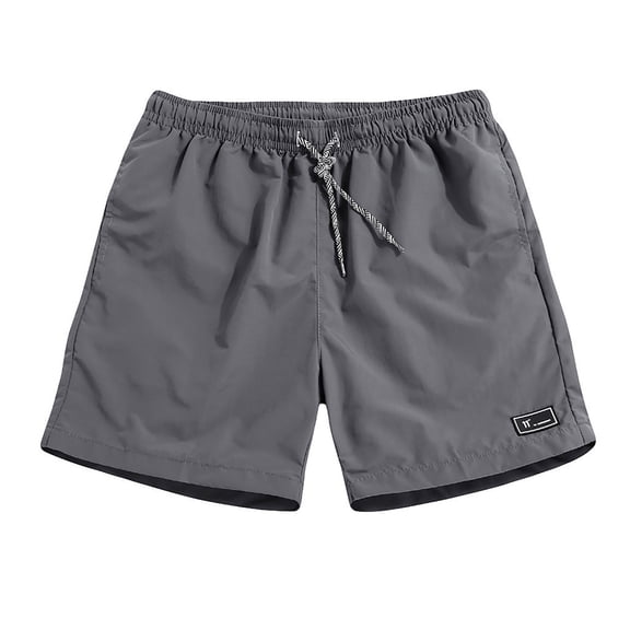 Zpanxa Gym Shorts for Men Summer Plus Size Thin Fast-drying Beach Trousers Casual Sports Short Pants Running Shorts for Men Gray XXL