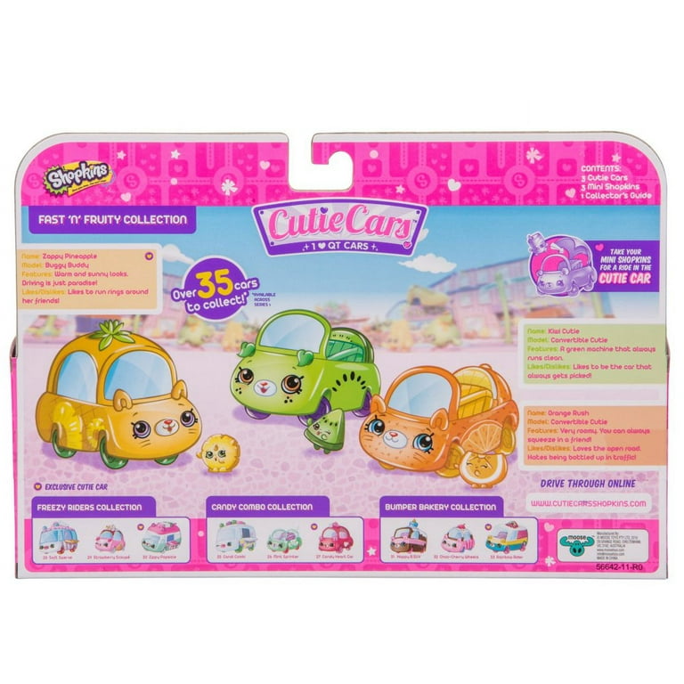 Shopkins Cutie Cars 3 Pack Assorted - ToyStationTT