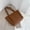 Brown, variant on Women's totes bag large capacity high quality PU leather shoulder bags ladies wild bags sac a main femme ladies handbag big