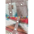 thumbnail image 4 of HSHDLDF Women's Aztec Denim Jacket Distressed Lapel Long Sleeve Vintage Button Down Denim Jacket Shacket, 4 of 4