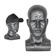 thumbnail image 1 of Male Mannequin Head Display Head Mannequin Display Gray, 1 of 8