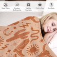 thumbnail image 5 of Cactus Gift Blanket, Boho Style Printed Cactus Decorative Blanket Soft Warm Blanket for Women Girls Birthday, Home Living Room Bedroom Western Decor Air Conditioner Throw Blanket 40 x 50 Inches, 5 of 6
