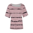 thumbnail image 4 of Usted Es Más Que una Camisa de Puntuación de Prueba, de Moda Casual Impreso Botón de Manga Corta Cuello en V para las Mujeres, 4 of 6