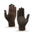 thumbnail image 3 of YAYUBA Mens Gloves,Thermal Knitted Gloves for Men and Women Touchscreen Compatible Outdoor Winter Wear Non Grip Cold Weather,Brown, 3 of 3