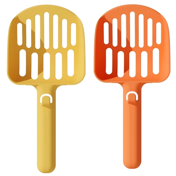 ACDANC Metal Cat Litter Scoop with Holder,Fast Sifting Kitten Poop Scooper,Cat Litter Scoop Stand for Kitty Litter Boxes for Cats