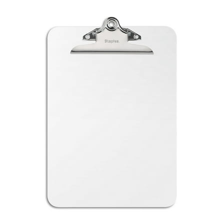 Staples Plastic Clipboard Letter Clear 12" x 9" 10526 Each (10526) 121772
