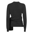 Mm6 By Maison Margiela Female Black Knitwear With Unique Wrap Detail