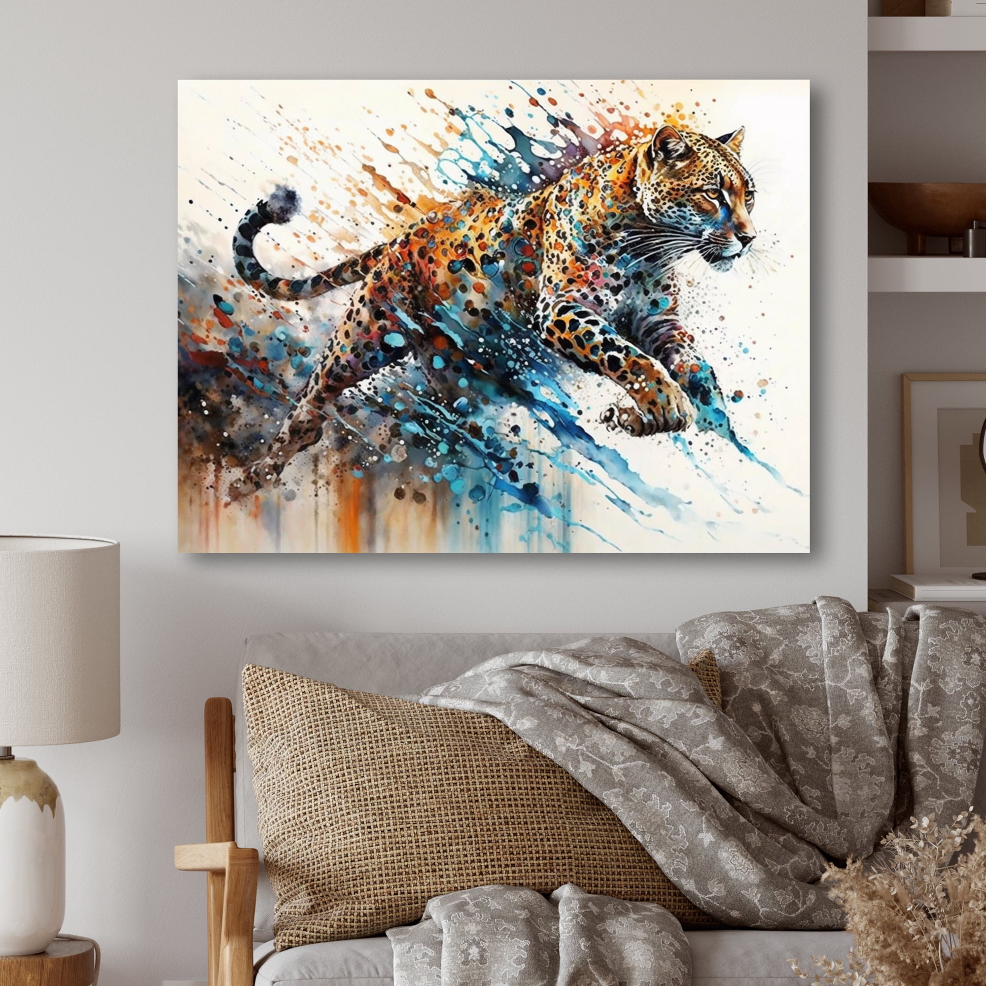Designart Cheetah Canvas Wall Art