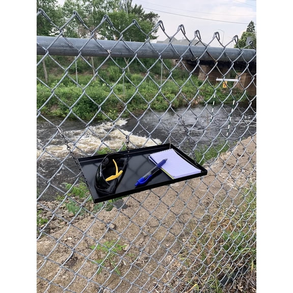 FENCE TRAY, CHAINLINK FENCE ACCESSORY
