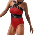 thumbnail image 1 of Ketyyh-chn99 Maillots de Bain pour Femmes Robe de Bain pour Femmes Contrôle du Ventre Maillot de Bain une Pièce pour Femmes Maillots de Bain Découpes Bretelles Ajustables Maillot Froncé Rouge,G, 1 of 5