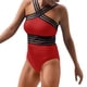 thumbnail image 1 of Gibobby Traje de Baño Sexy Bikini Traje de baño de mujer Trajes de baño cruzados en la parte delantera Trajes de baño huecos Monokinis(Rojo,CH), 1 of 5