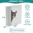 thumbnail image 3 of FORMRS 3 Ring Binder with Pockets 1.5" D-Rings Clip Board 200 Sheets Capacity, Black Cute Cat, 3 of 8
