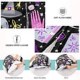 thumbnail image 5 of GZHJMY Halloween Witch Magic Pillowcase Plush Pillowcase for Hair and Skin, Soft Standard Size Pillow Cases Zippered Queen Pillow Case Set of 1-21x54in Home Decor, 5 of 7