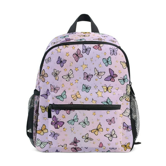 ALAZA Butterflies Pink Print School Backpack Small Bookbag Mini Bags