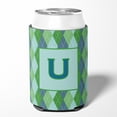 thumbnail image 2 of Letter U Initial Monogram - Blue Argoyle Can or Bottle Beverage Insulator Hugger, 2 of 5