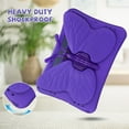 thumbnail image 2 of Butterfly Kids Case for Samsung Galaxy Tab S9 FE 5G 10.9"/ S9/ S8/ S7 11", Galaxy Tab A9+ Plus Case, Soft EVA Rotating Stand Lightweight Shockprof Kids Friendly Case Cover,Purple, 2 of 6