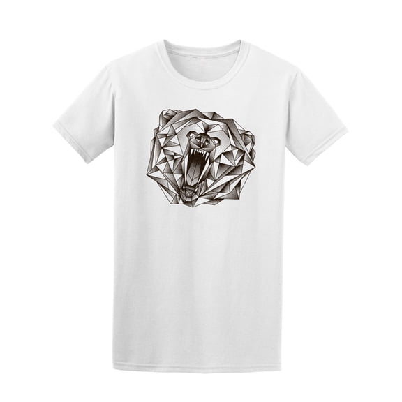 Polygonal Bear Roar Tee Men's -Image by Shutterstock