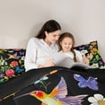 thumbnail image 5 of Castle Fairy Cartoon Butterflies Bird Full Size Comforter Sets,Flowers Bedding Sets, 5 of 8